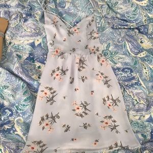 light blue mini dress
